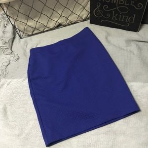 Cobalt Blue Pencil Skirt